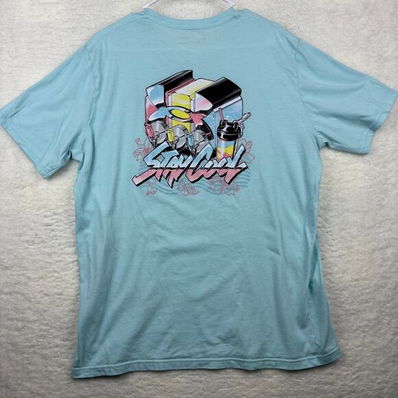 Under Armour HeatGear Stay Cool Blue Shirt Women’s XL Loose Fit Active Tee - Picture 2 of 6